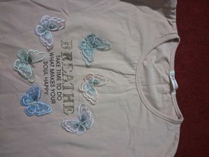 Cute Butterfly Long Sleeve Top