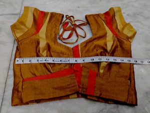 Gold Colour Silk Blouse