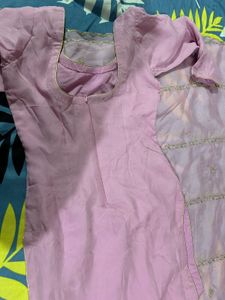 baby pink organza suit new