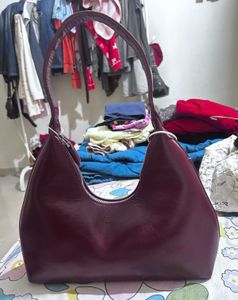 Chic Burgundy Hobo Bag