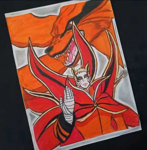 Naruto Nine-Tails Chakra Mode Art