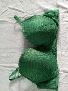 Green designer bra