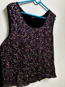 Sparkly Sequin Sleeveless Top