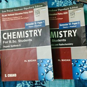 Chemistry for B.Sc. VI Semester Books