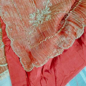 Elegant party wear unstiched suit, dress material