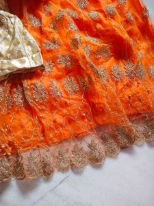Orange Lehenga Choli Set