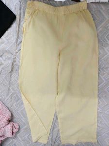 Zara Women's Yellow Palazzo Pants