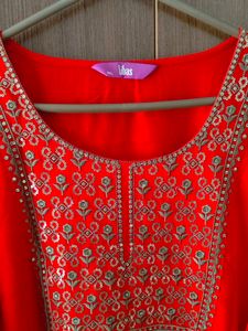 Xtra Love By Libas Bright Red Colour Kurti