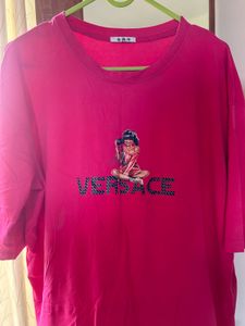 Pink Graphic Print T-Shirt