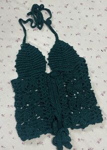 Handmade Crochet Halter  Top