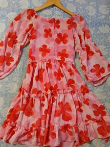 Flowy Floral Print Dress
