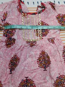 Pink Ethnic Kurta Set for kid girls