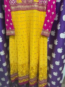 Vibrant Yellow Anarkali Suit