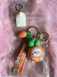 Cute Rabbit Carrot Keychain
