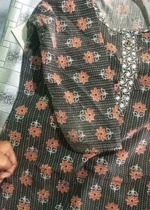 Floral Print Kurta