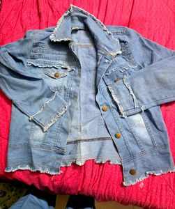 Stylish Distressed Denim Jacket