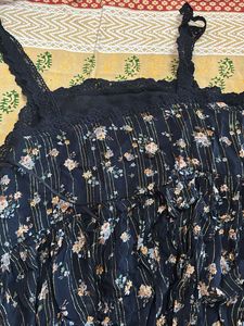 ZARA floral tiered dress