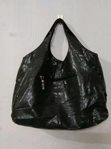 Anne Klein Chic Black Textured Hobo Bag