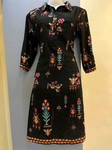 DIWALI SALE🚨Pinterest Black Kurta with Colorful B