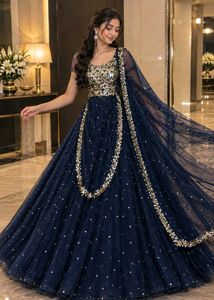 Navy Blue Lehenga Choli