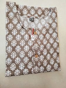 ONE🕐 Hr.Brand New Block Printed Kurti.No Coins✅