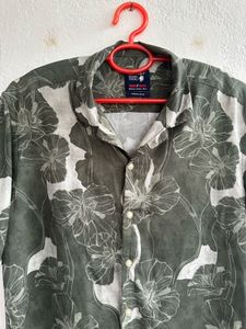 Men's Floral Print Short Sleeve Shirt