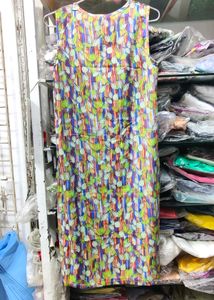 Vibrant Sleeveless Midi Dress
