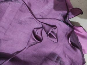 Women’s Purple Satin Fit &amp; Flare Mini Dress with