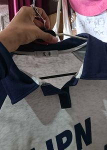 Retro Style Graphic Polo Shirt