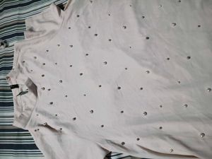 Sheer Pearl Embellished Top