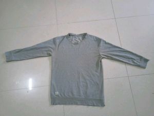 Grey Long Sleeve Top