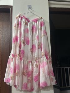 Chic Floral Print Crop Top &amp; Skirt Set