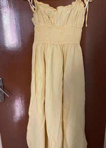 Yellow Sundress with Tie Straps