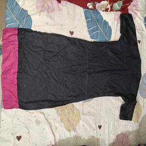 Elegant Black &amp; Pink Kurti