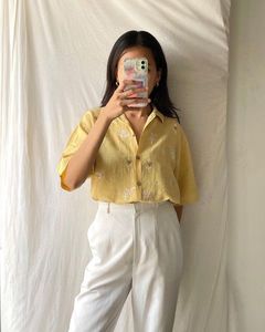 Vintage Embroidery Detailed Shirt