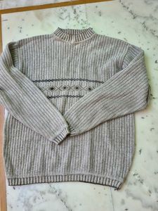 Men's Grey Knitted Sweater