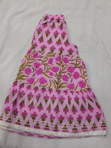 Beautiful Pink Floral Print Kurta Dress