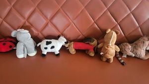 Set of 6 Plush Stuffed Animals