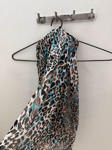 Gothic Leopard Print Scarf