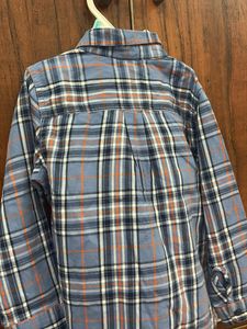 Blue Plaid Long Sleeve Shirt