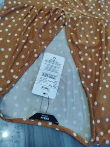 SHEIN Polka Dot Button Down Maxi Dress
