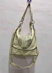 Cute Owl Embellished Shoulder Bag