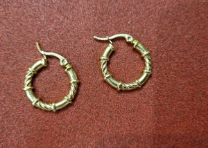 Anti tarnish Gold Tone Hoop Earrings