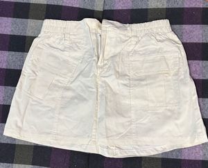 price dropped ‼️Ivory Cargo Mini Skirt