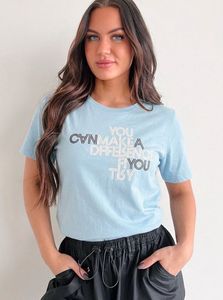 My Graphic Tee - Sky Blue (Size XXL)