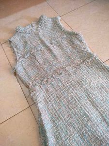 Korean Elegant Tweed Sleeveless Dress 💎🪞📀🌔🎐🧚