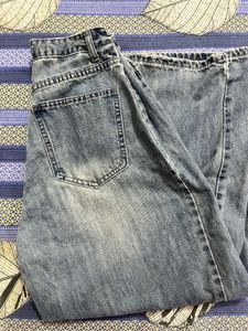 Vintage Wash Wide Leg Jeans