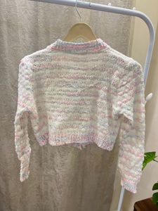 Crop Korean Knit Cardigan
