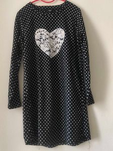 Cute Polka Dot Heart Dress