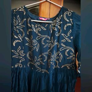 Elegant Teal Ethnic kurti